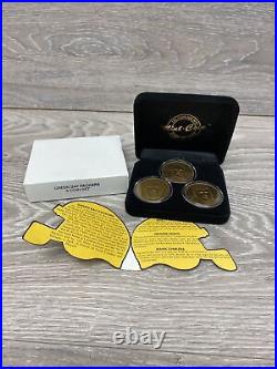 Green Bay Packers 3 Coin Set White Favre Chmura Players NFL Highland Mint LE