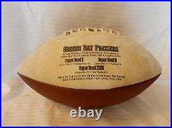 Green Bay Packers 3 Time Super Bowl Champions Limited Edition Embossed Football