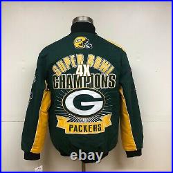 Green Bay Packers 4-Time Superbowl Champions Jacket
