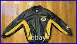 Green Bay Packers 58 Sports Varsity Leather Men's Jacket Size Medium