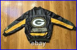 Green Bay Packers 58 Sports Varsity Leather Men's Jacket Size Medium