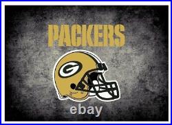 Green Bay Packers 6x8 Distressed Rug