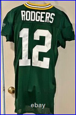 Green Bay Packers Aaron Rodgers Reebok Home 2008 Team Issued Jersey Sz 52