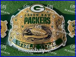 Green Bay Packers American Football Championship Belt 2mm Adult Size Belt Green Bay Packers American Football Championship Belt 2mm Adult Size Belt