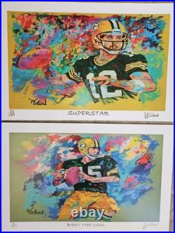 Green Bay Packers Bart Star & Aaron Rodgers Winford Art Limited Edition Prints