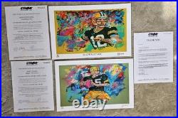 Green Bay Packers Bart Star & Aaron Rodgers Winford Art Limited Edition Prints