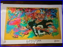 Green Bay Packers Bart Star & Aaron Rodgers Winford Art Limited Edition Prints