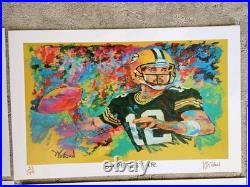 Green Bay Packers Bart Star & Aaron Rodgers Winford Art Limited Edition Prints