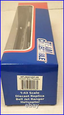 Green Bay Packers Bell Jet Ranger Helicopter, NEW (143 Scale 2001 Issue)