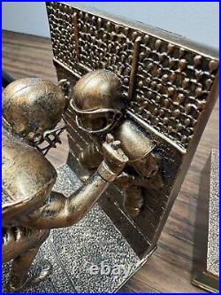 Green Bay Packers Bradford Exchange Cold Cast Bronze Legacy Bookends Set Of 3