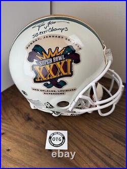 Green Bay Packers Brett Favre Authentic Riddell Super Bowl XXXI Helmet