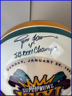 Green Bay Packers Brett Favre Authentic Riddell Super Bowl XXXI Helmet