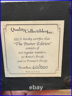 Green Bay Packers Brett Favre Quality Collectibles Inc. 8 Pewter Bust 60/500