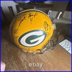 Green Bay Packers Brett Favre game issued/used helmet autographed Woodson Other