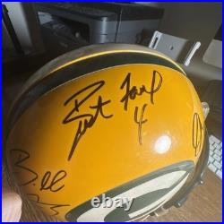 Green Bay Packers Brett Favre game issued/used helmet autographed Woodson Other