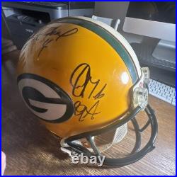 Green Bay Packers Brett Favre game issued/used helmet autographed Woodson Other