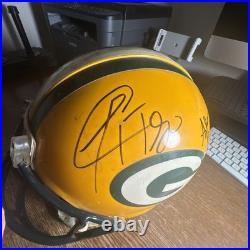 Green Bay Packers Brett Favre game issued/used helmet autographed Woodson Other