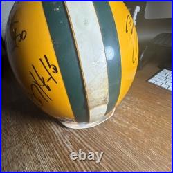 Green Bay Packers Brett Favre game issued/used helmet autographed Woodson Other
