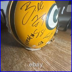 Green Bay Packers Brett Favre game issued/used helmet autographed Woodson Other