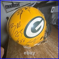 Green Bay Packers Brett Favre game issued/used helmet autographed Woodson Other