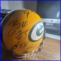 Green Bay Packers Brett Favre game issued/used helmet autographed Woodson Other