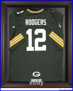 Green Bay Packers Brown Framed Logo Jersey Display Case Green Bay Packers Brown Framed Logo Jersey Display Case