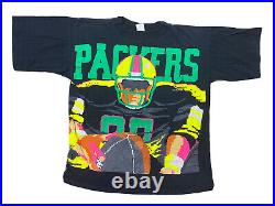 Green Bay Packers CARIBE NFL FOOTBALL VTG T-SHIRT MENS- L/XL