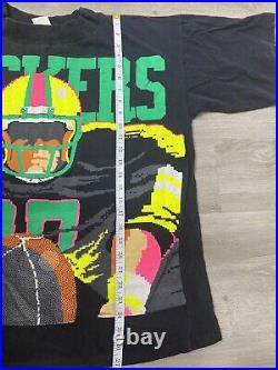 Green Bay Packers CARIBE NFL FOOTBALL VTG T-SHIRT MENS- L/XL