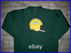 Green Bay Packers Champion Sideline Players Jacket Coat Size Mens Large Vintage