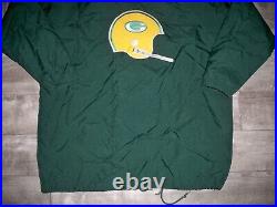 Green Bay Packers Champion Sideline Players Jacket Coat Size Mens Large Vintage