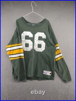 Green Bay Packers Champion Throwback Vintage Collection Shirt #66 Size XL
