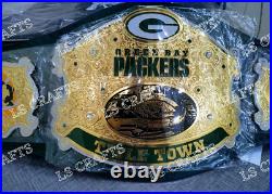 Green Bay Packers Championship Belt Adult Size 2mm Brass Green Bay Packers Championship Belt Adult Size 2mm Brass