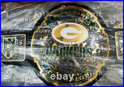 Green Bay Packers Championship Belt Adult Size 2mm Brass Green Bay Packers Championship Belt Adult Size 2mm Brass