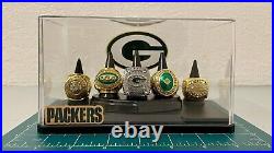 Green Bay Packers Championship ring set With Display Case? Shipped