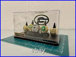 Green Bay Packers Championship ring set With Display Case? Shipped