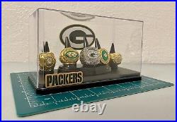 Green Bay Packers Championship ring set With Display Case? Shipped