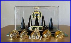 Green Bay Packers Championship ring set With Display Case? Shipped