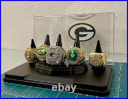 Green Bay Packers Championship ring set With Display Case? Shipped