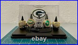 Green Bay Packers Championship ring set With Display Case? Shipped