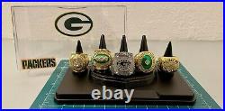 Green Bay Packers Championship ring set With Display Case? Shipped