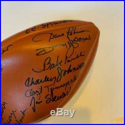 Green Bay Packers & Chicago Bears Signed Football Ray Nitschke Gale Sayers