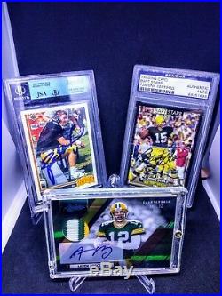 Green Bay Packers Collection! Aaron Rodgers Brett Favre Rookie Bart Starr Auto