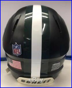 Green Bay Packers Custom Full Size Schutt Vengeance Football Helmet Matte Black