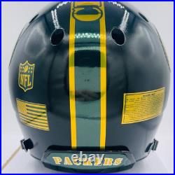 Green Bay Packers Custom Painted Authentic Schutt Air XP Chrome decals & Visor