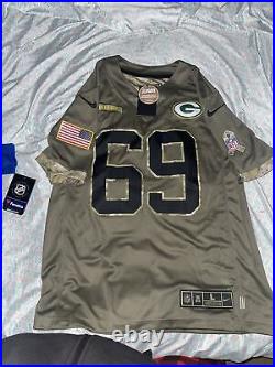 Green Bay Packers David Bakhtiari #69 Jersey Nike Salute to Service Size Large