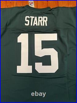Green Bay Packers Football Jersey Bart Starr Mitchell & Ness Size 3XL NWT NFL