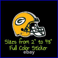Green Bay Packers Full Color Vinyl Decal Hydroflask decal Cornhole decal 6
