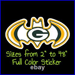 Green Bay Packers Full Color Vinyl Decal Hydroflask decal Cornhole decal 7