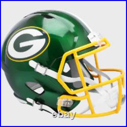 Green Bay Packers Full Size Speed Replica Football Helmet FLASH NFL