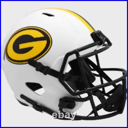 Green Bay Packers Full Size Speed Replica Football Helmet LUNAR NFL